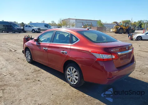 2015 Nissan Sentra Fe+ S/S/Sl/Sr/Sv from USA, damaged, VIN 3N1AB7AP1FY249184